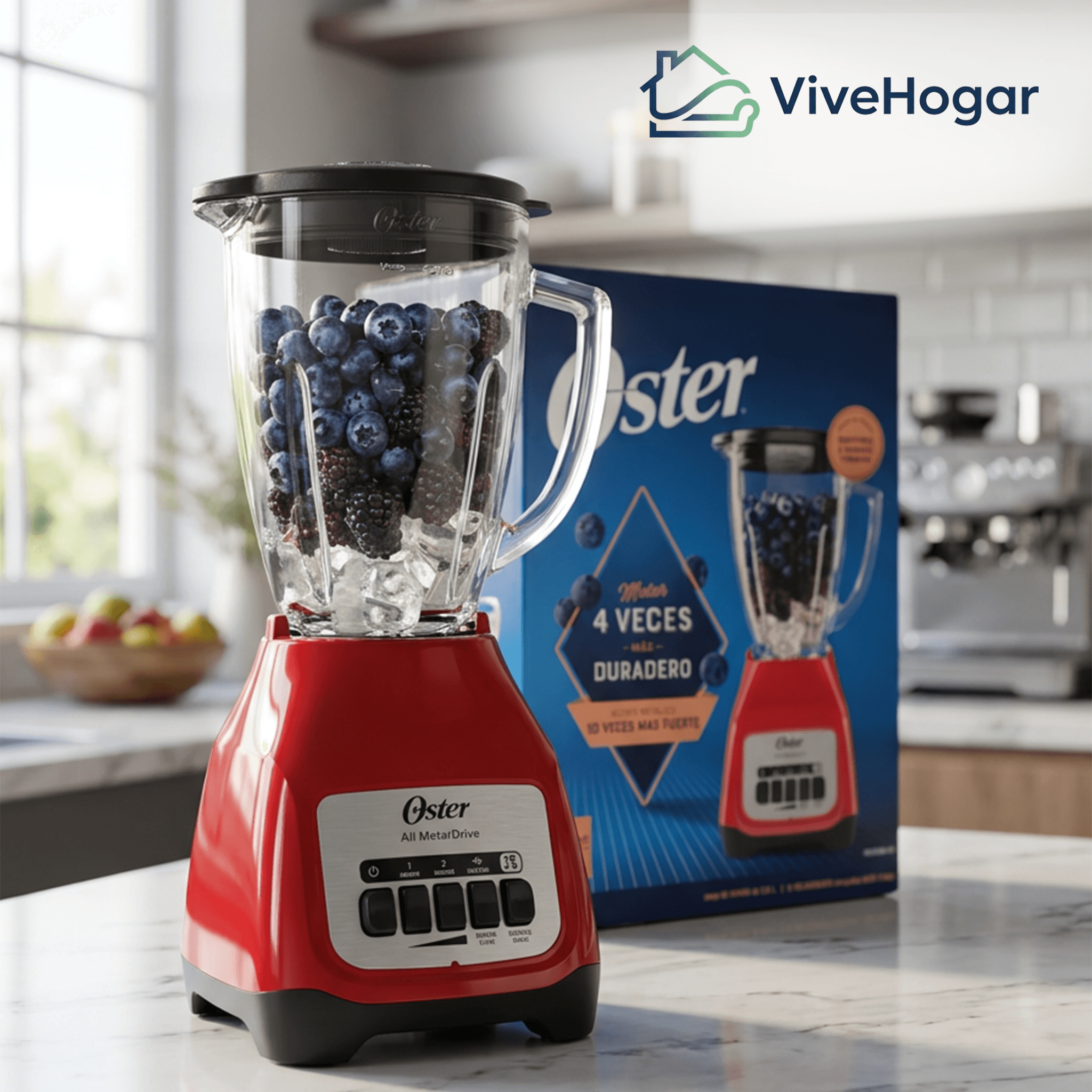 Licuadora Oster Vaso Vidrio